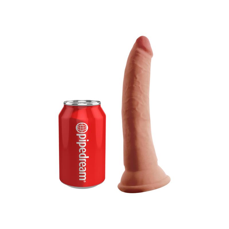 KING COCK - TRIPLE DENSITY DILDO 7 CARAMEL