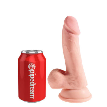 KING COCK - TRIPLE DENSITY DILDO WITH TESTICLES 6.5