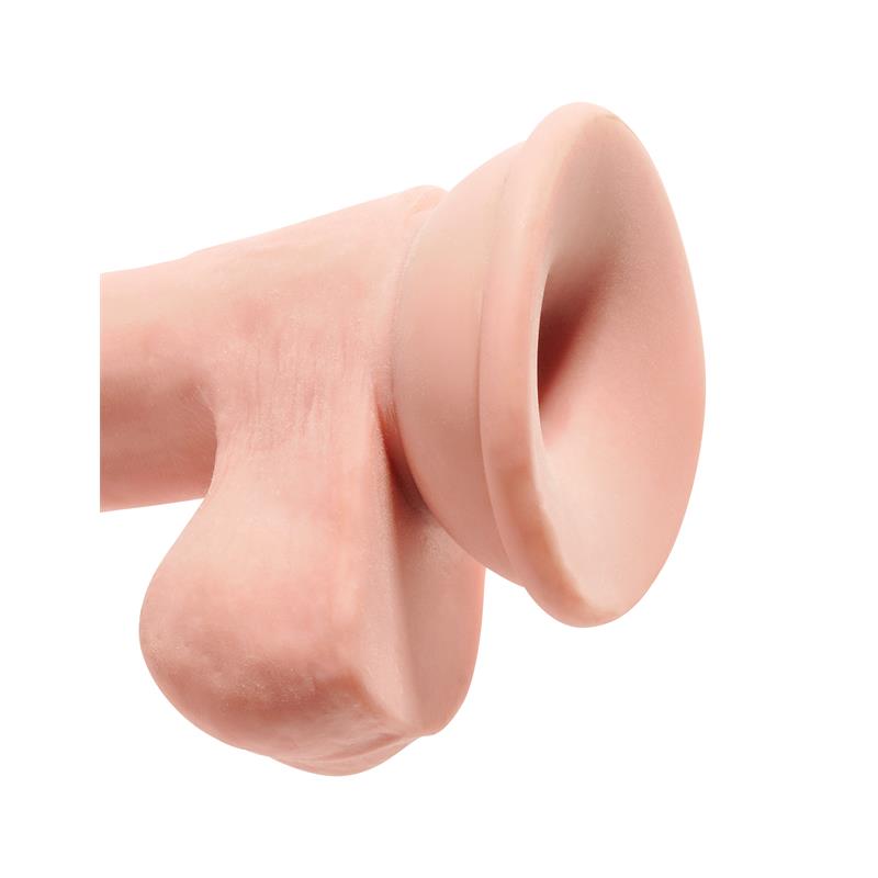 KING COCK - TRIPLE DENSITY DILDO WITH TESTICLES 6.5