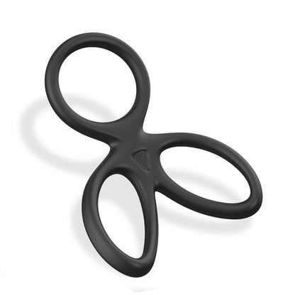 BEAST RINGS - TRIPLE PENIS AND TESTICLES RING LIQUID SILICONE