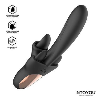 INTOYOU - TRITON TRIPLE LICKING TONGUE VIBRATOR