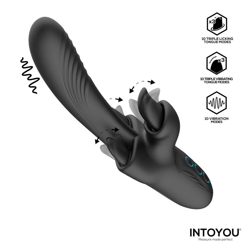 INTOYOU - TRITON TRIPLE LICKING TONGUE VIBRATOR