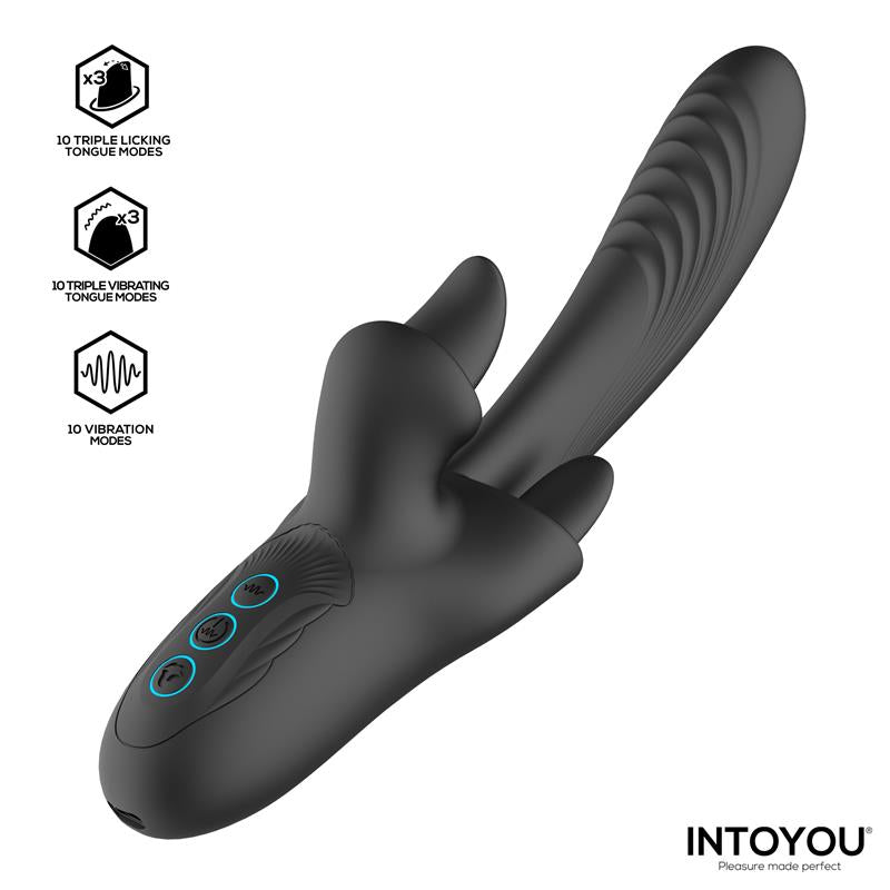 INTOYOU - TRITON TRIPLE LICKING TONGUE VIBRATOR