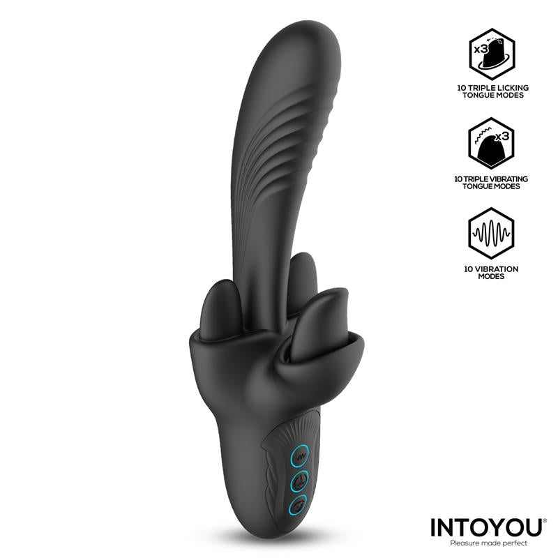 INTOYOU - TRITON TRIPLE LICKING TONGUE VIBRATOR