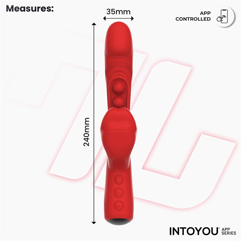 INTOYOU APP SERIES - TRIXY VIBRATOR WITH TAPPING, BITING AND APP