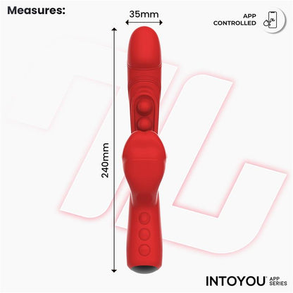 INTOYOU APP SERIES - TRIXY VIBRATOR WITH TAPPING, BITING AND APP