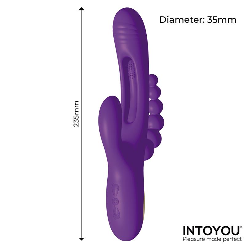 INTOYOU - TRIYA VIBE WITH FLIPPING TONGUE AND ANAL BEADS