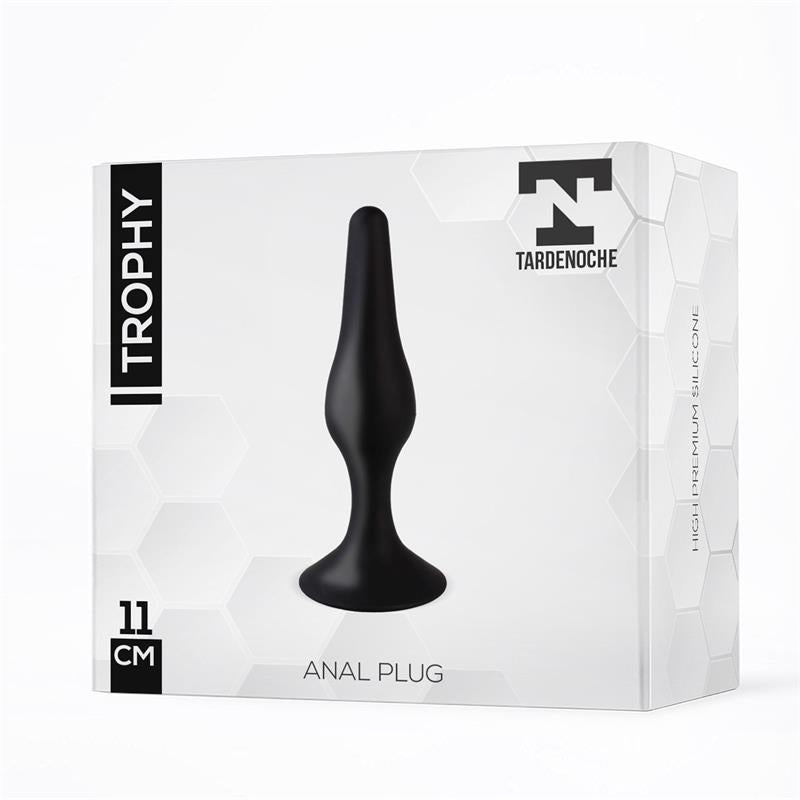 TARDENOCHE - TROPHY ANAL PLUG 11 CM SILICONE BLACK