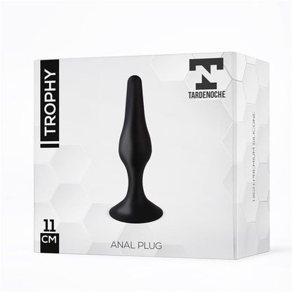 TARDENOCHE - TROPHY ANAL PLUG 11 CM SILICONE BLACK