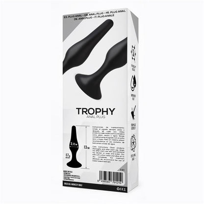 TARDENOCHE - TROPHY ANAL PLUG 13 CM SILICONE BLACK