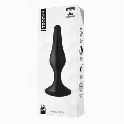 TARDENOCHE - TROPHY ANAL PLUG 15 CM SILICONE BLACK