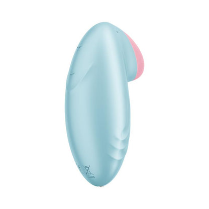 SATISFYER - TROPICAL TIP WITH APP SATISFYER CONNECT LIGHT BLUE