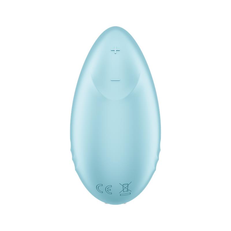 SATISFYER - TROPICAL TIP WITH APP SATISFYER CONNECT LIGHT BLUE