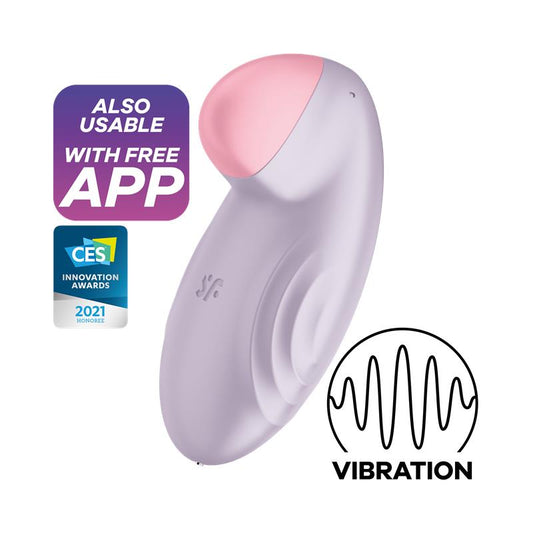 SATISFYER - TROPICAL TIP WITH APP SATISFYER CONNECT LILAC