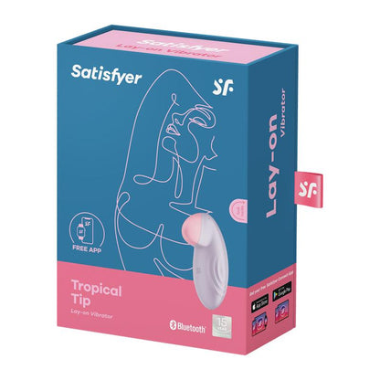 SATISFYER - TROPICAL TIP AVEC APPLICATION SATISFYER CONNECT LILAS