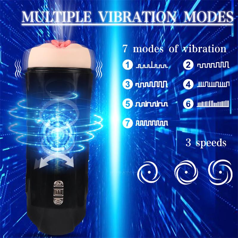 JUICY LAMOUR - TRUDA AUTOMATIC MALE MASTURBATOR VIBRATION AND SUCTION VAGINA