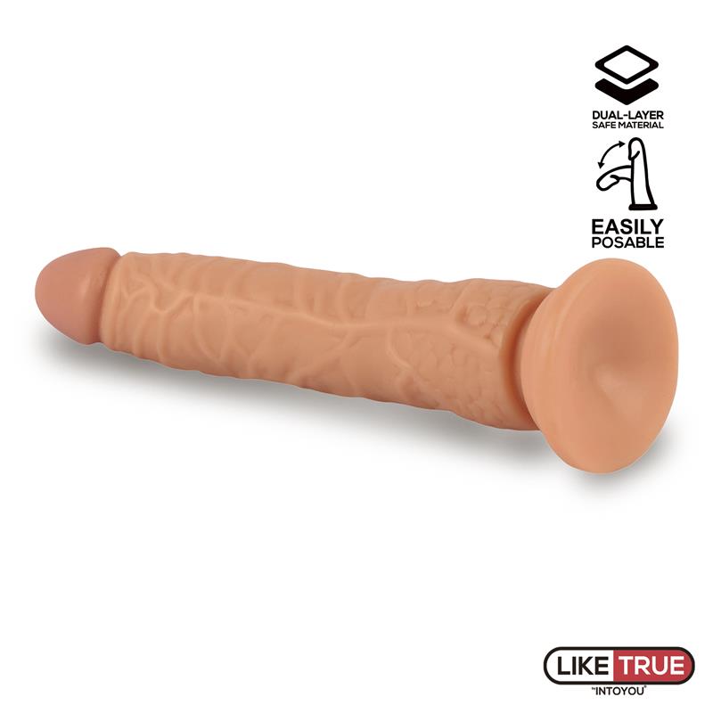 LIKETRUE - TUCKER REALISTIC ARTICULABLE-POSABLE DILDO 8.2 FLESH