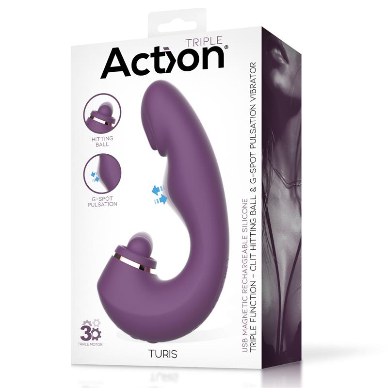 ACTION - TURIS SOFT HITTING BALL WITH G-SPOT PULSATION AND VIBRATION