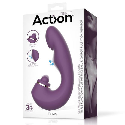ACTION - TURIS SOFT HITTING BALL WITH G-SPOT PULSATION AND VIBRATION