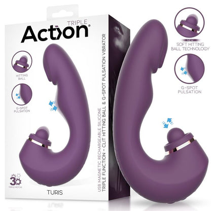 ACTION - TURIS SOFT HITTING BALL WITH G-SPOT PULSATION AND VIBRATION