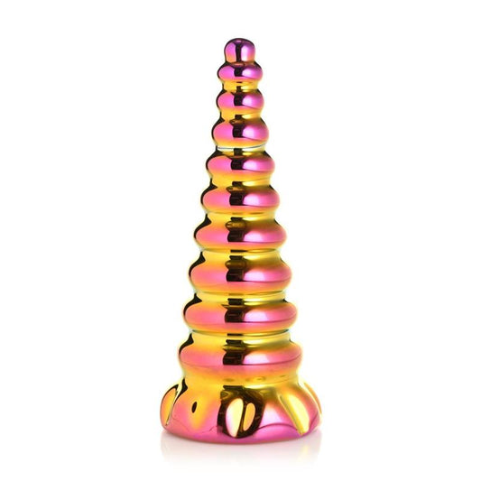 CREATURE COCKS - TWILINGHT RAINBOW BOROSILICATE GLASS DILDO