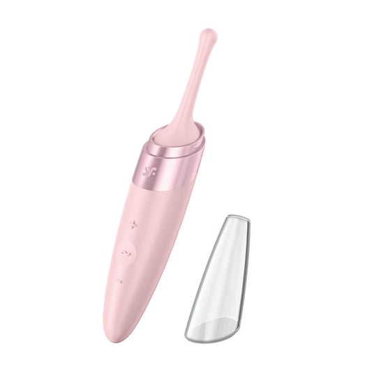 SATISFYER - TWIRLING DELIGHT CLIT TIP VIBRATOR PINK