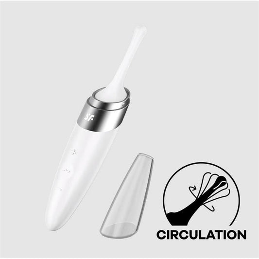 SATISFYER - TWIRLING DELIGHT ROTATING STIMULATOR WHITE