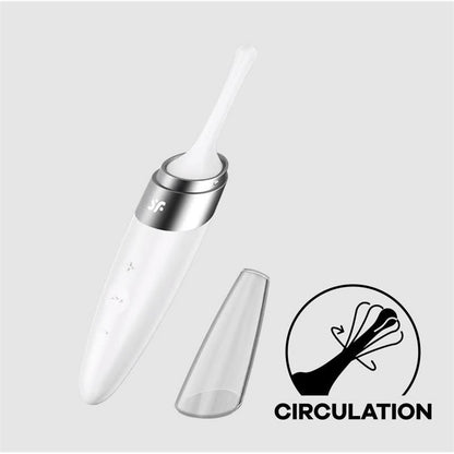 SATISFYER - TWIRLING DELIGHT ROTATING STIMULATOR WHITE