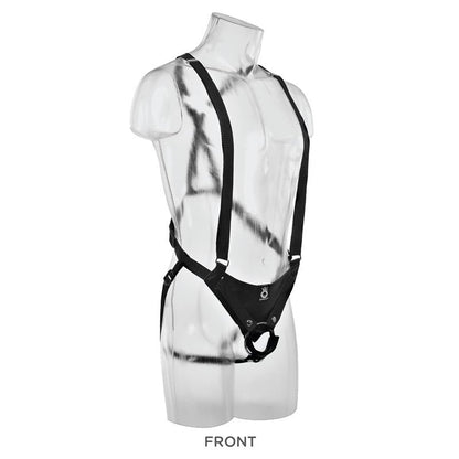 KING COCK - TWO COCKS ONE HOLE HOLLOW STRAP-ON SUSPENDER 11 - FLESH