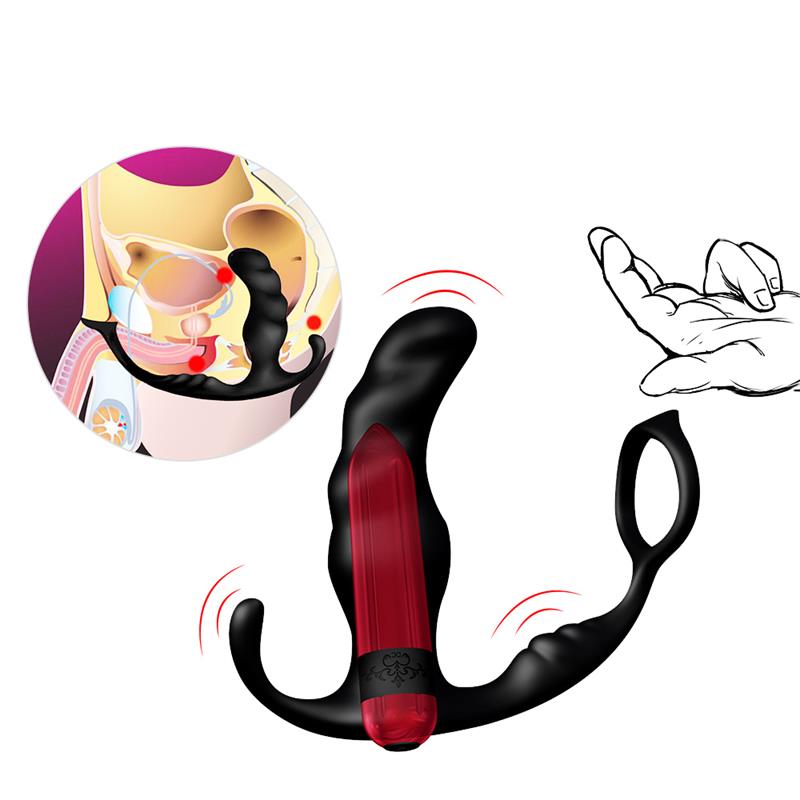 URBAN SKY - TWO-IN-ONE ANAL PLUG AND MASSAGER WITH VIBRATION