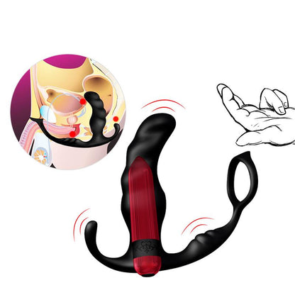 URBAN SKY - TWO-IN-ONE ANAL PLUG AND MASSAGER WITH VIBRATION