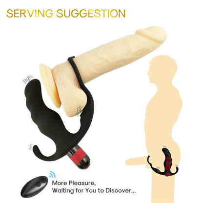 URBAN SKY - TWO-IN-ONE ANAL PLUG AND PROSTATE MASSAGER WITH VIBRATION