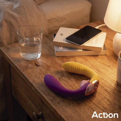 ACTION - TWO LOVERS 3 IN 1 FINGER AND AIRFLOW VIBRATOR