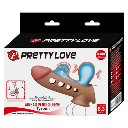 PRETTYLOVE - TYRONN PENIS SLEEVE WITH INFLATION FUNCTION