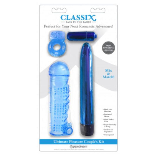 CLASSIX - ULTIMATE PLEASURE COUPLES KIT BLUE