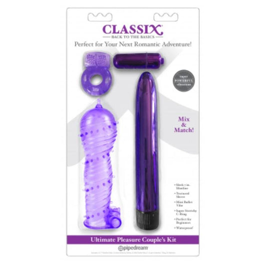CLASSIX - ULTIMATE PLEASURE COUPLES KIT PURPLE