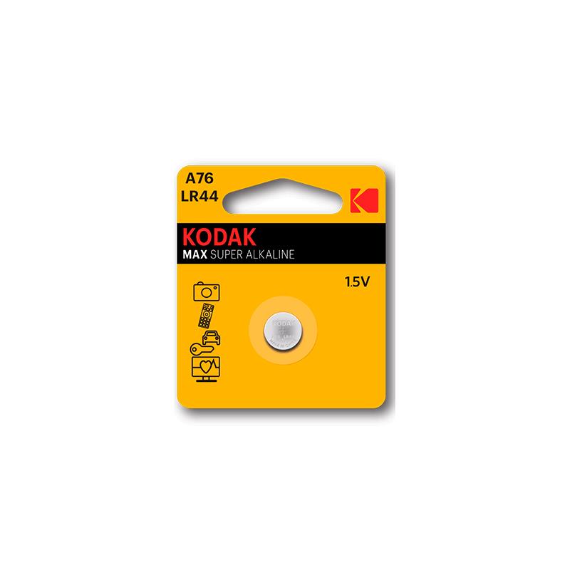 KODAK - ULTRA ALKALINE BATTERY A76 LR44 BLISTER OF 1