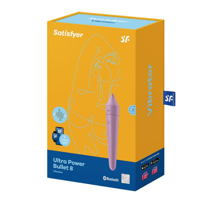 SATISFYER - ULTRA POWER BULLET 8 VIBRATING BULLET WITH APP LILAC
