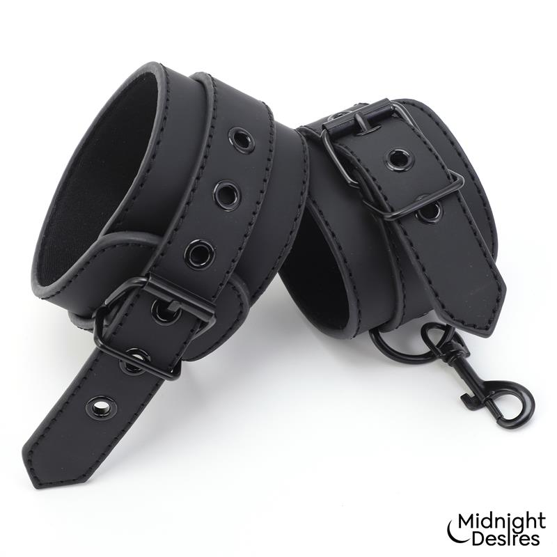 MIDNIGHT DESIRES - UNDER MATTRESS SET WITH WRIST & ANKLE CUFFS CL.24