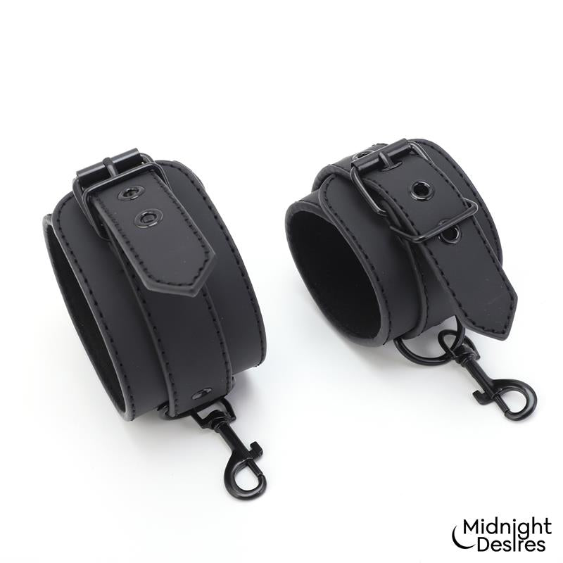MIDNIGHT DESIRES - UNDER MATTRESS SET WITH WRIST & ANKLE CUFFS CL.24