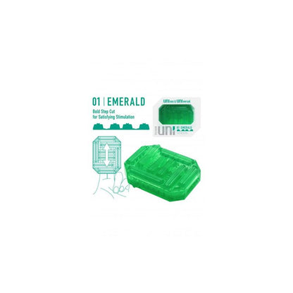 TENGA - UNI EMERALD MANUAL MASTURBATOR