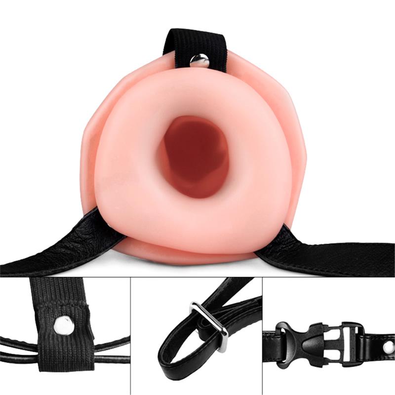 LOVETOY - UNISEX HOLLOW STRAP ON VIBRATING