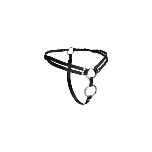 STRAP U - UNITY DOUBLE PENETRATION STRAP ON HARNESS BLACK