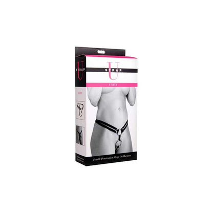 STRAP U - UNITY DOUBLE PENETRATION STRAP ON HARNESS BLACK