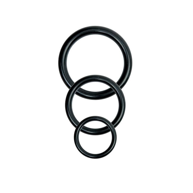 BASIX RUBBER WORKS - UNIVERSAL HARNESS PLUS SIZE WITH 3 SILICONE RINGS