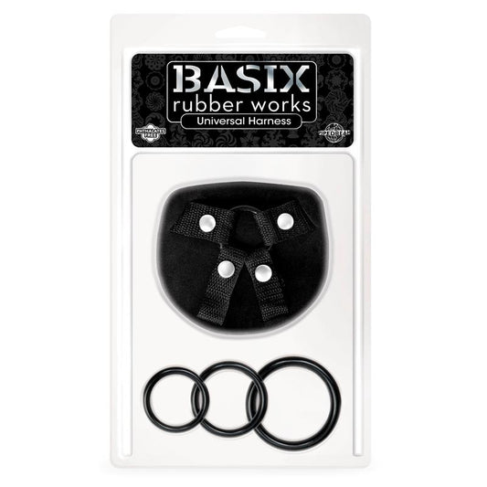 BASIX RUBBER WORKS - UNIVERSAL HARNESS WITH 3 SILICONE RINGS