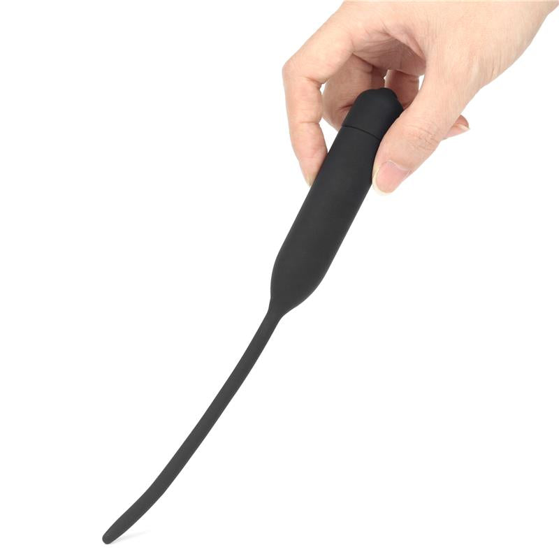 LOVETOY - URETHRAL DILATOR WITH VIBE BLACK