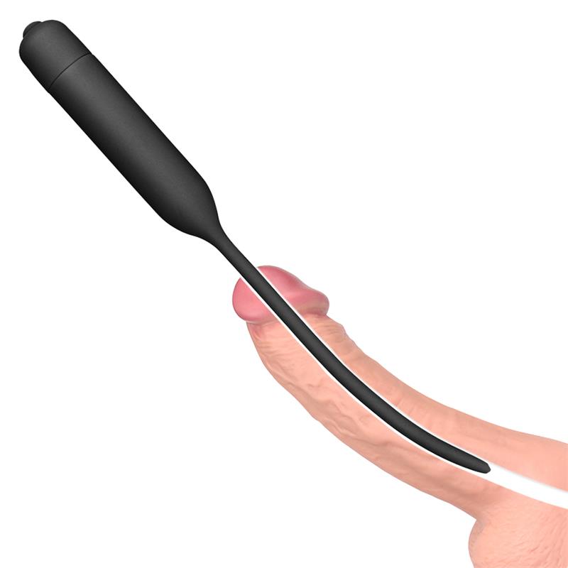 LOVETOY - URETHRAL DILATOR WITH VIBE BLACK