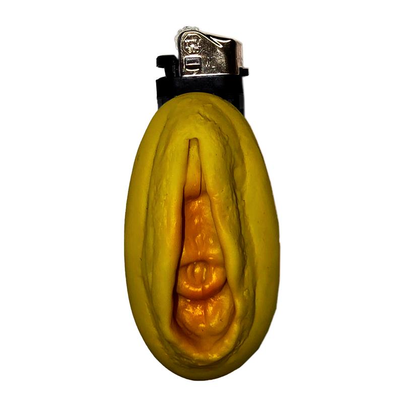 DIVERTY SEX - VAGINA SHAPED LIGHTER GOLD