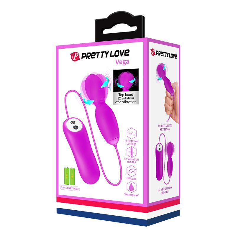 PRETTYLOVE - VEGA VIBRATING AND ROTATING EGG